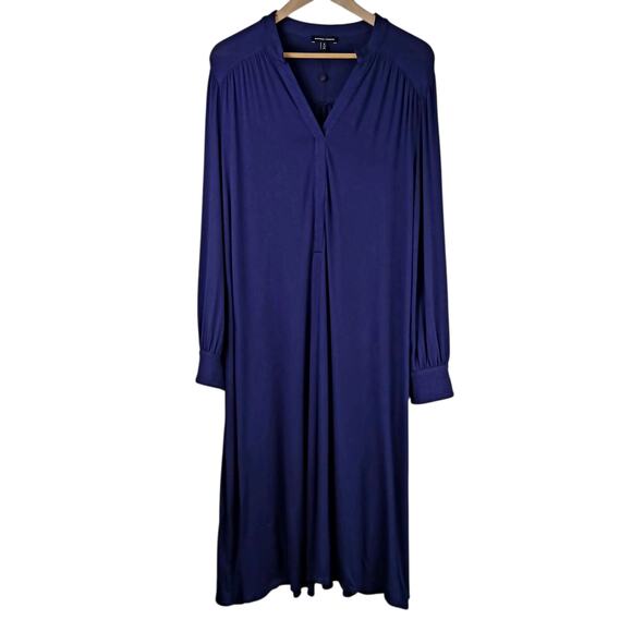 Universal Standard SZ S (14/16) Gramercy Liquid Jersey Dress Deep Purple NWOT - Picture 2 of 8